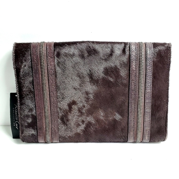 NWT Kenneth Cole Collection Purple Cow Hair Bag